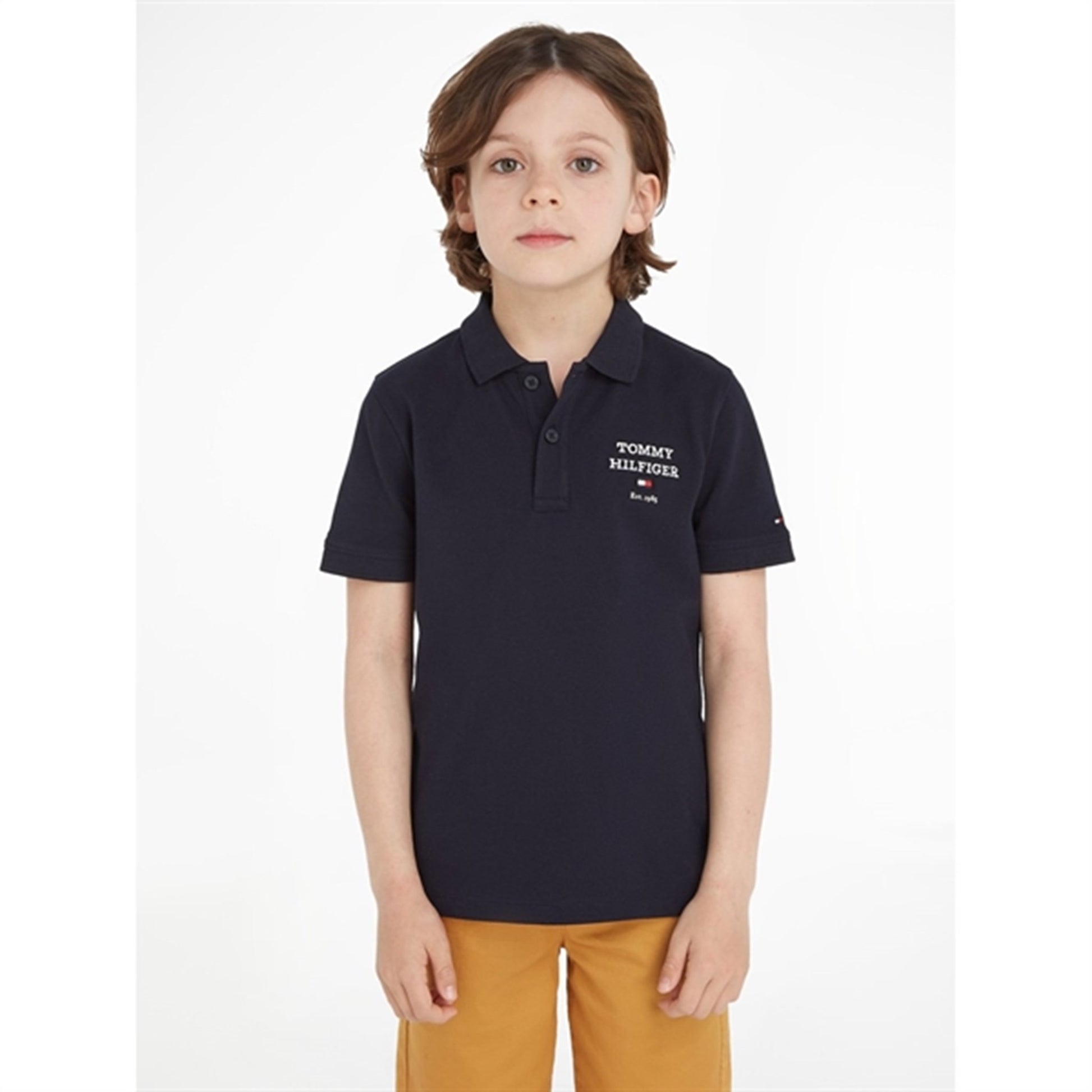 Tommy Hilfiger Th Logo SS Polo Desert Sky
