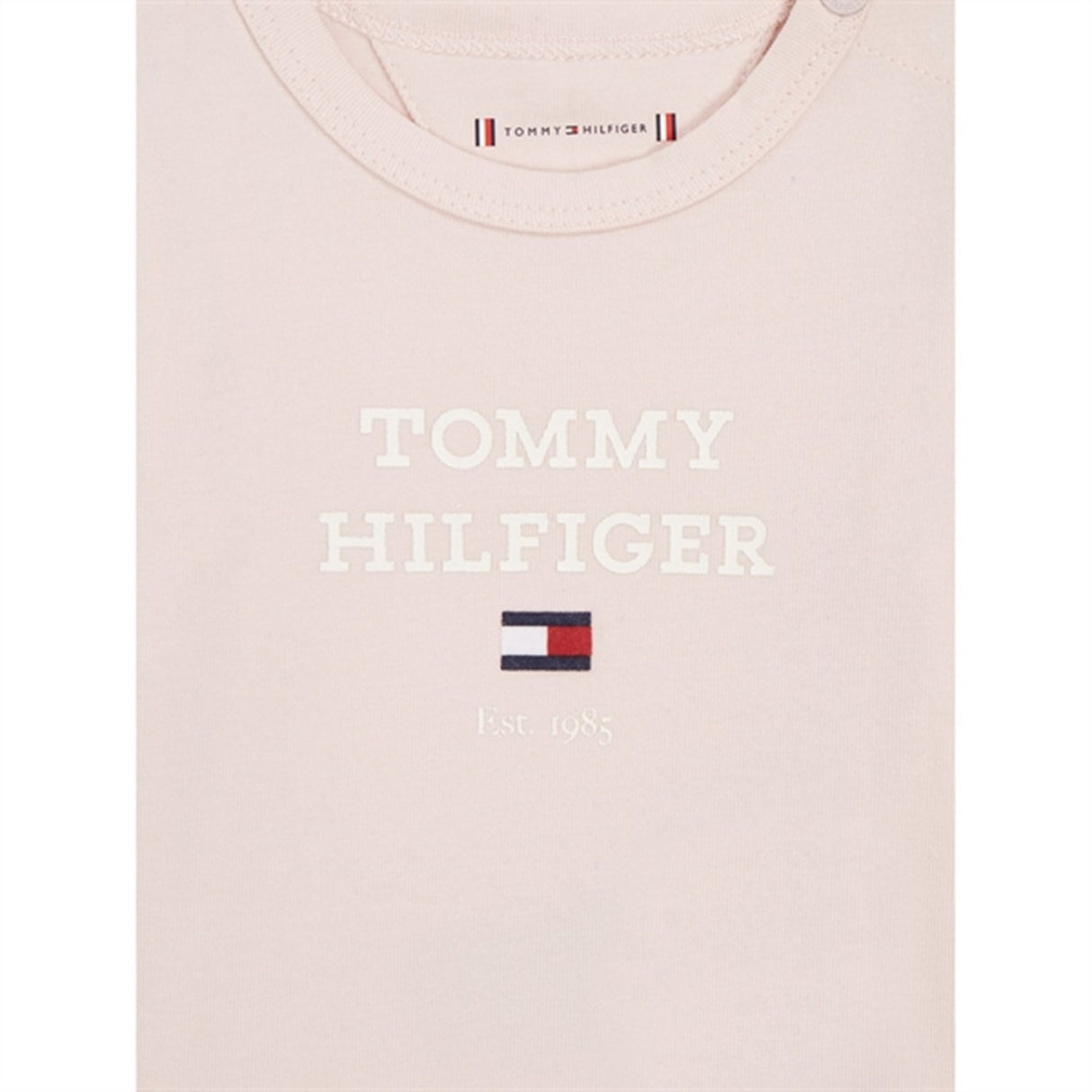 Tommy Hilfiger Baby Th Logo LS Body Whimsy Pink