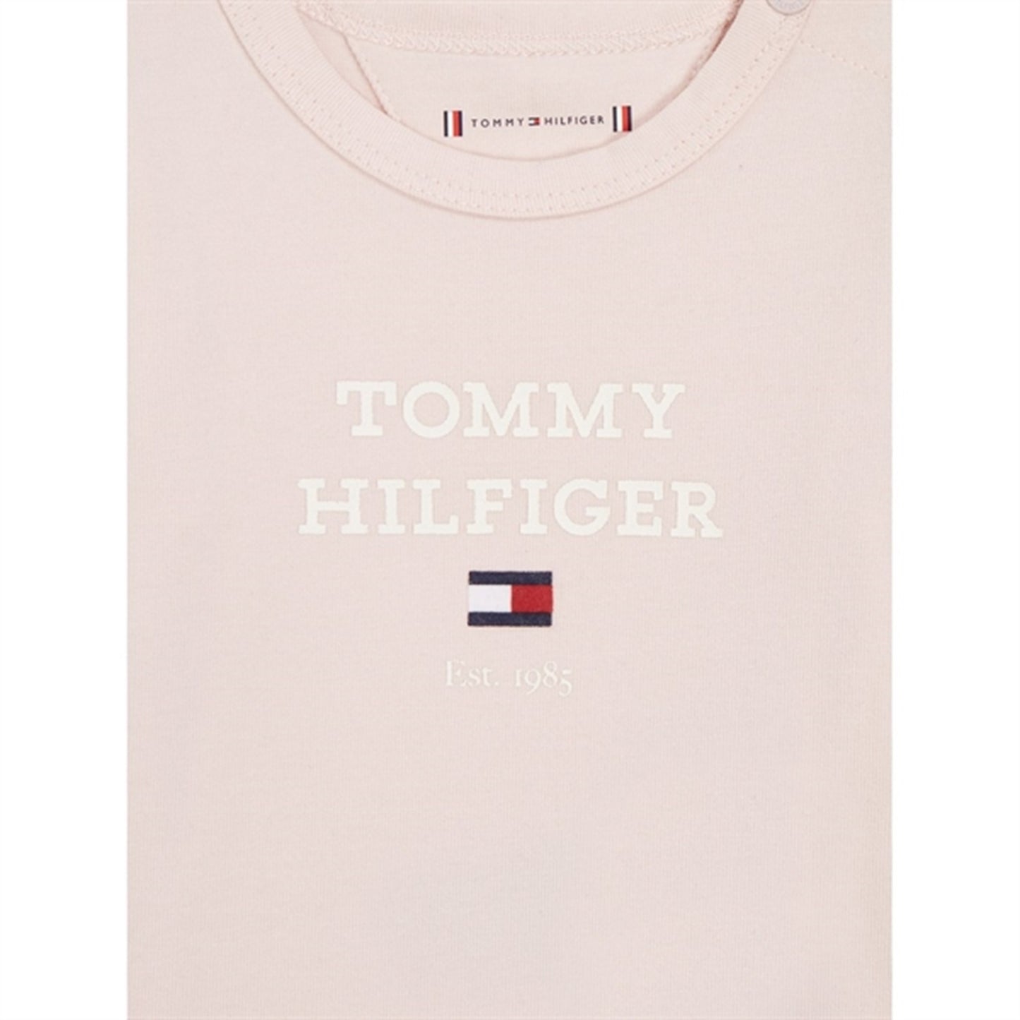 Tommy Hilfiger Baby Th Logo LS Body Whimsy Pink