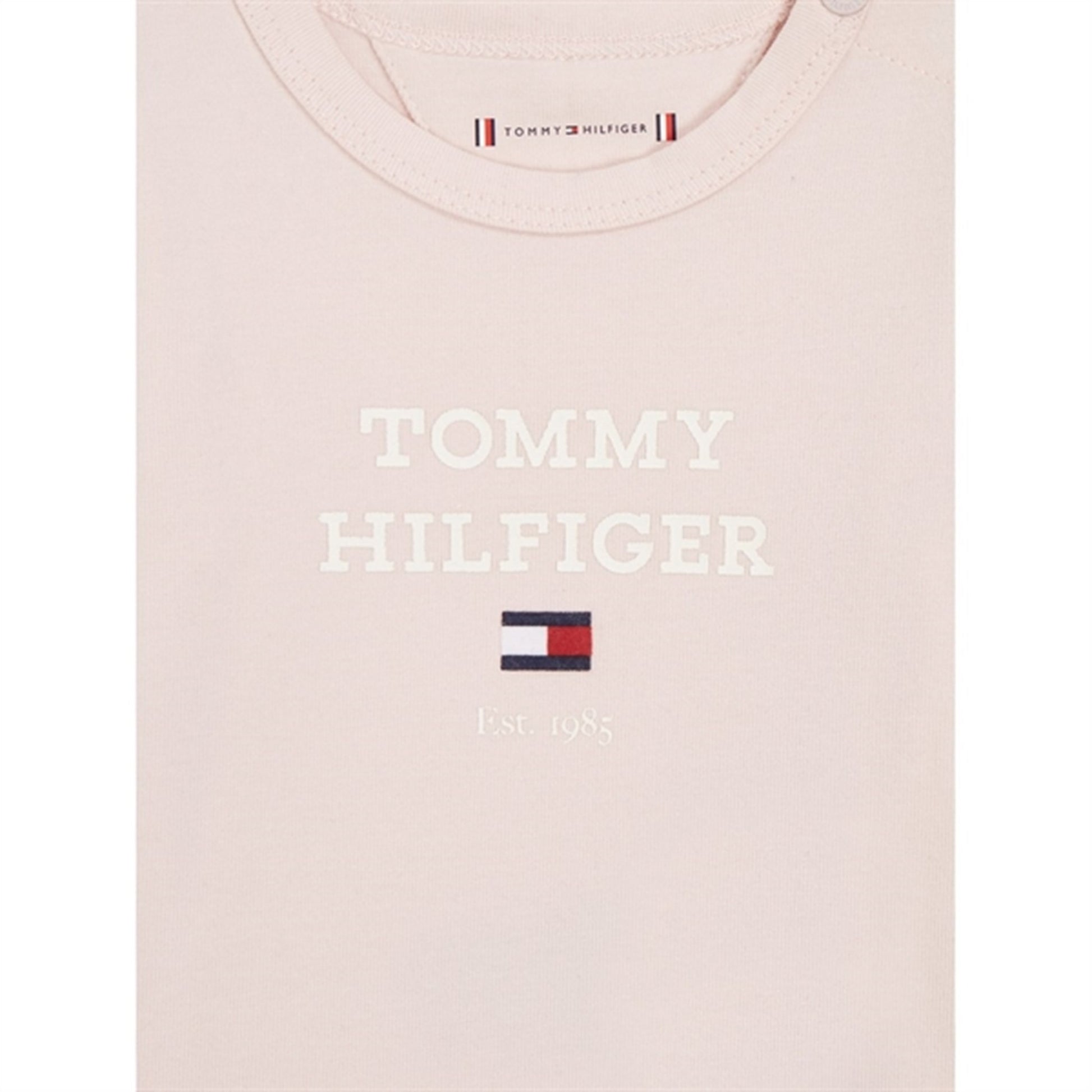 Tommy Hilfiger Baby Th Logo LS Body Whimsy Pink