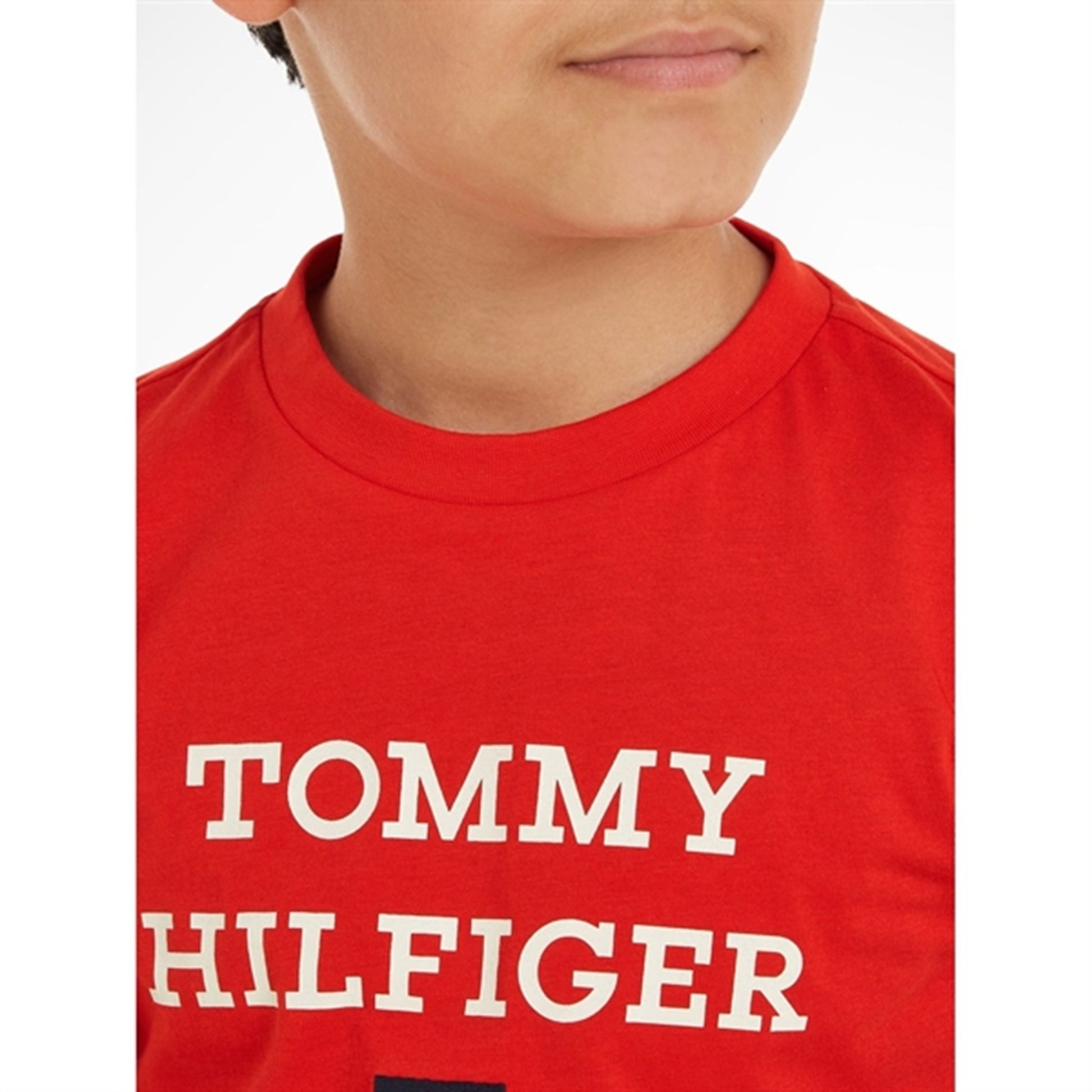 Tommy Hilfiger Th Logo T-shirt Fierce Red