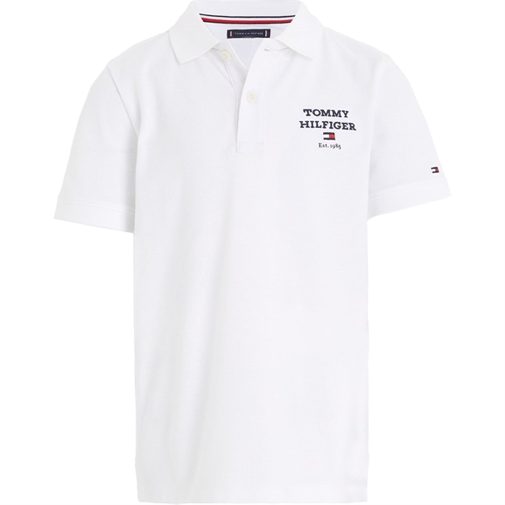 Tommy Hilfiger Th Logo SS Polo White