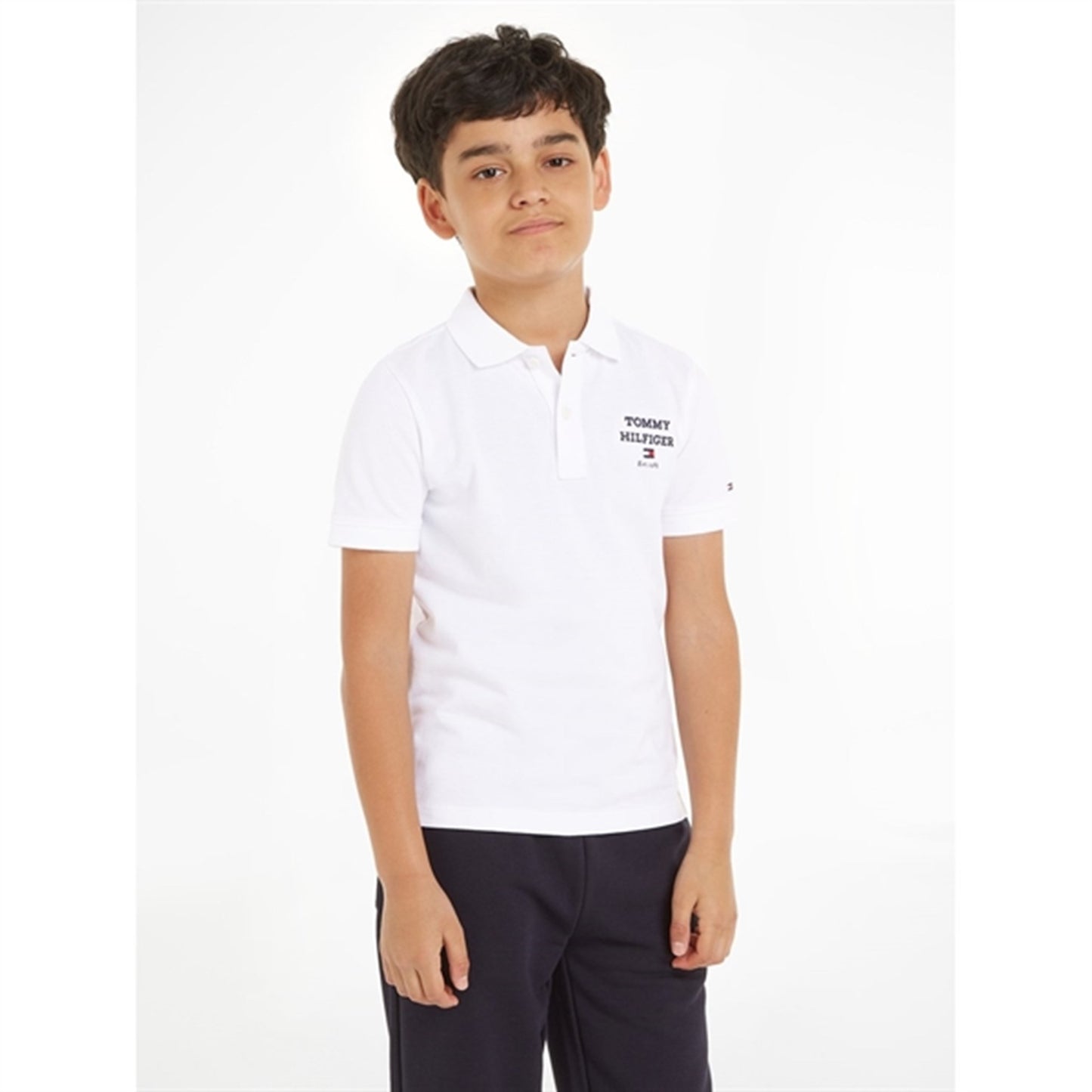 Tommy Hilfiger Th Logo SS Polo White
