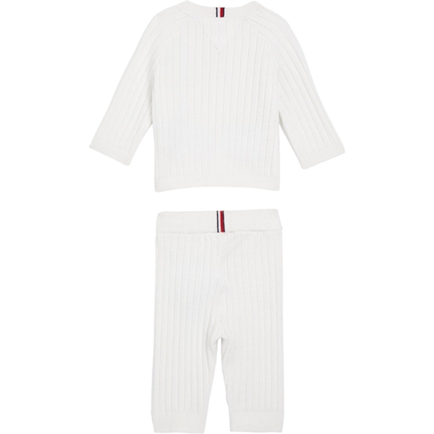 Tommy Hilfiger Baby Rib Striktrøje Sæt Giftbox White