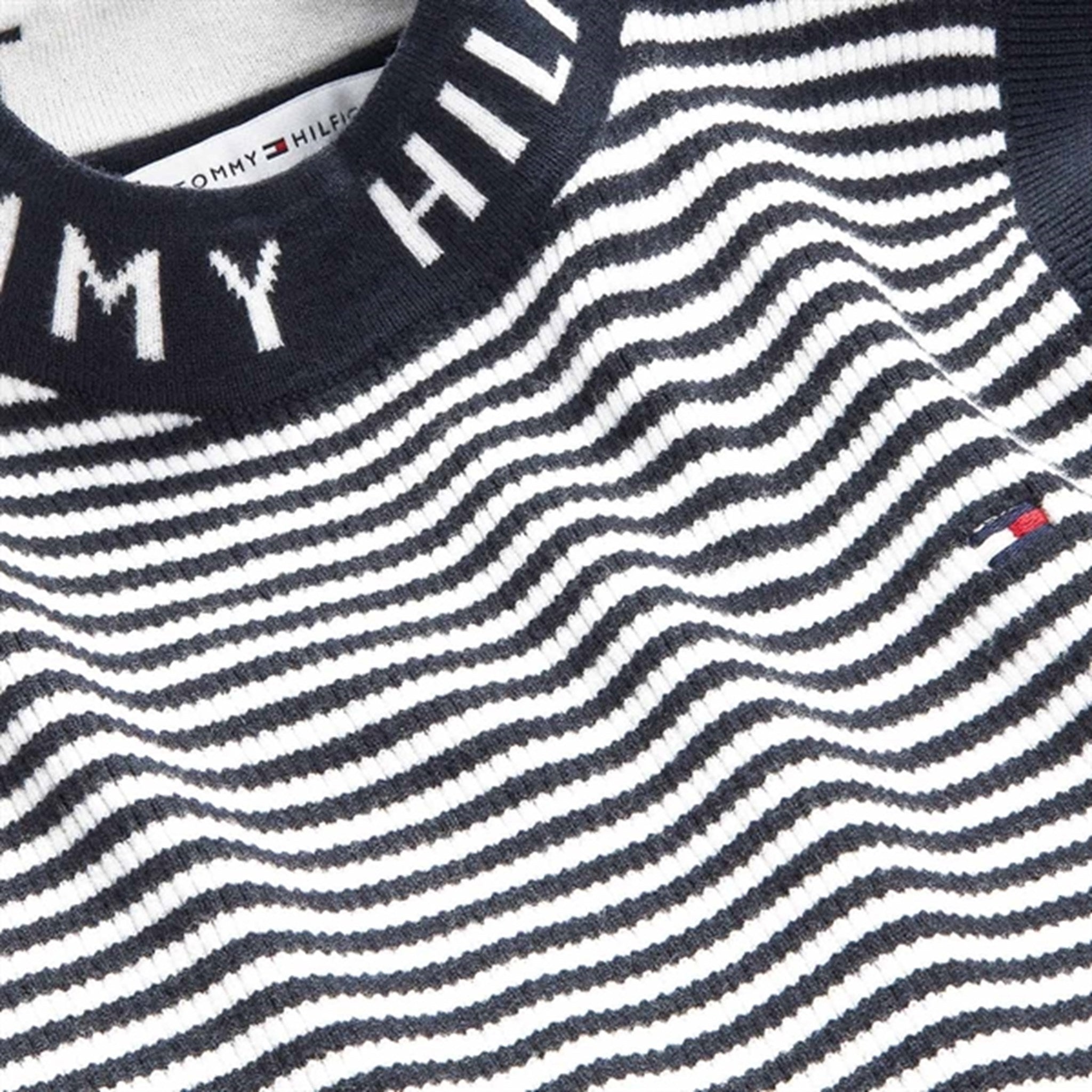 Tommy Hilfiger Branded Rib Slvss Pullover Desert Sky / Ancient White Stripe 2