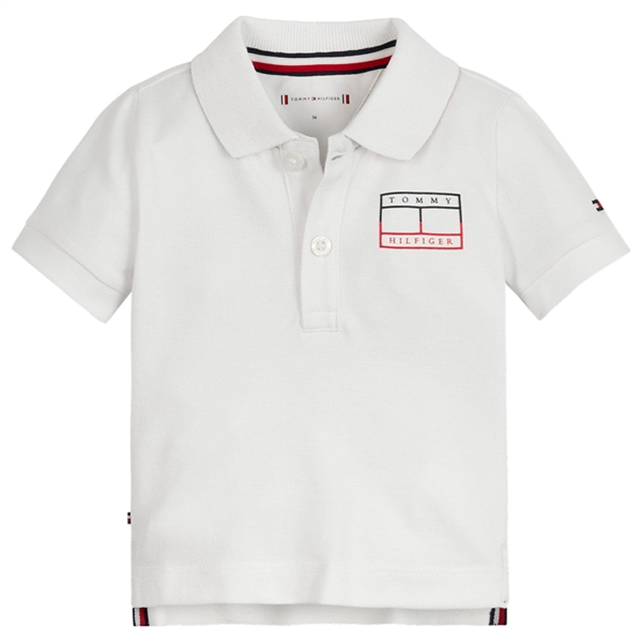Tommy Hilfiger Baby Tommy Flag Polo White