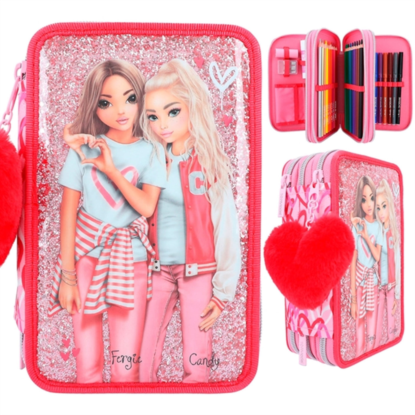 TOPModel Triple Pencil Case One Love 2