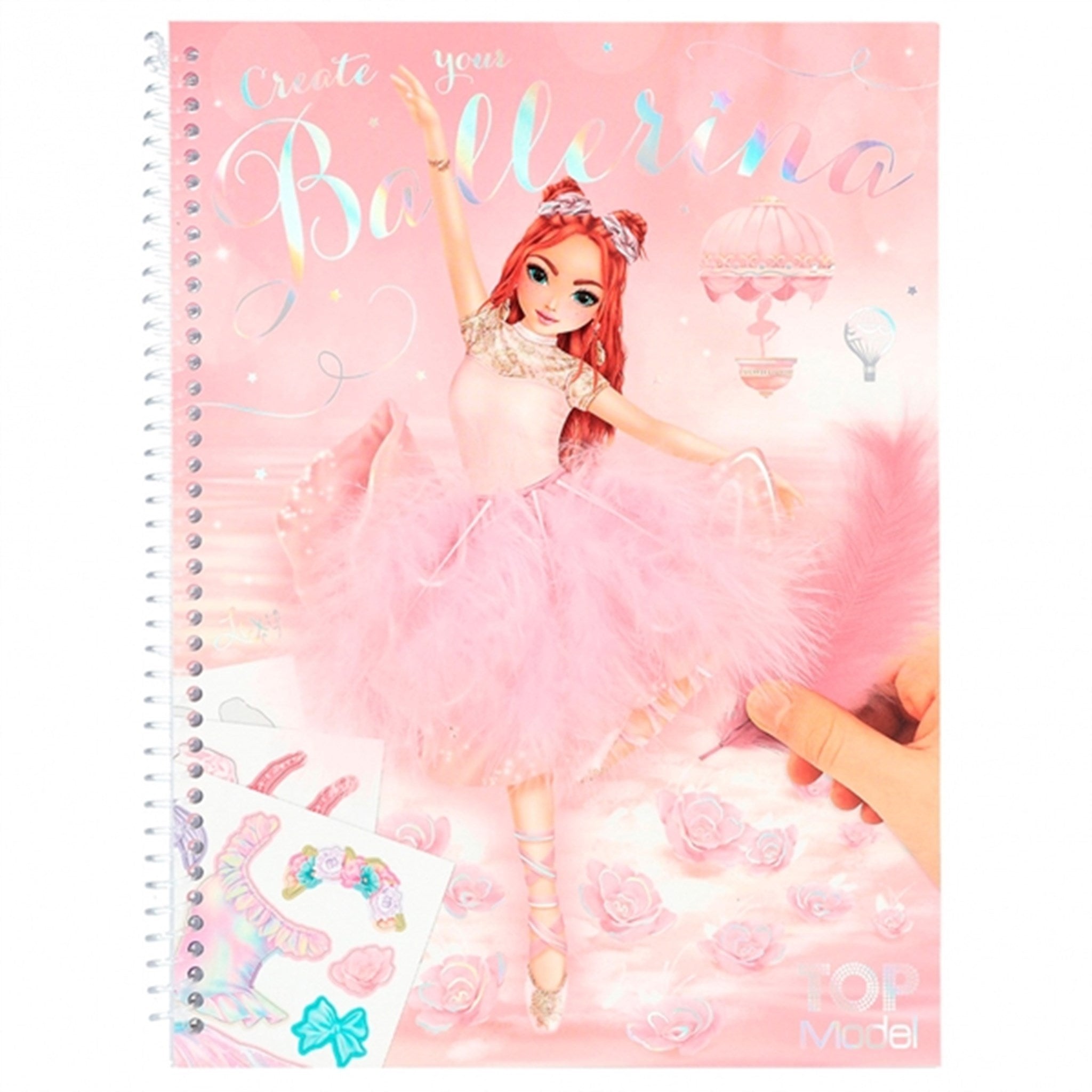 TOPModel Colouring Book With Stickers Ballet