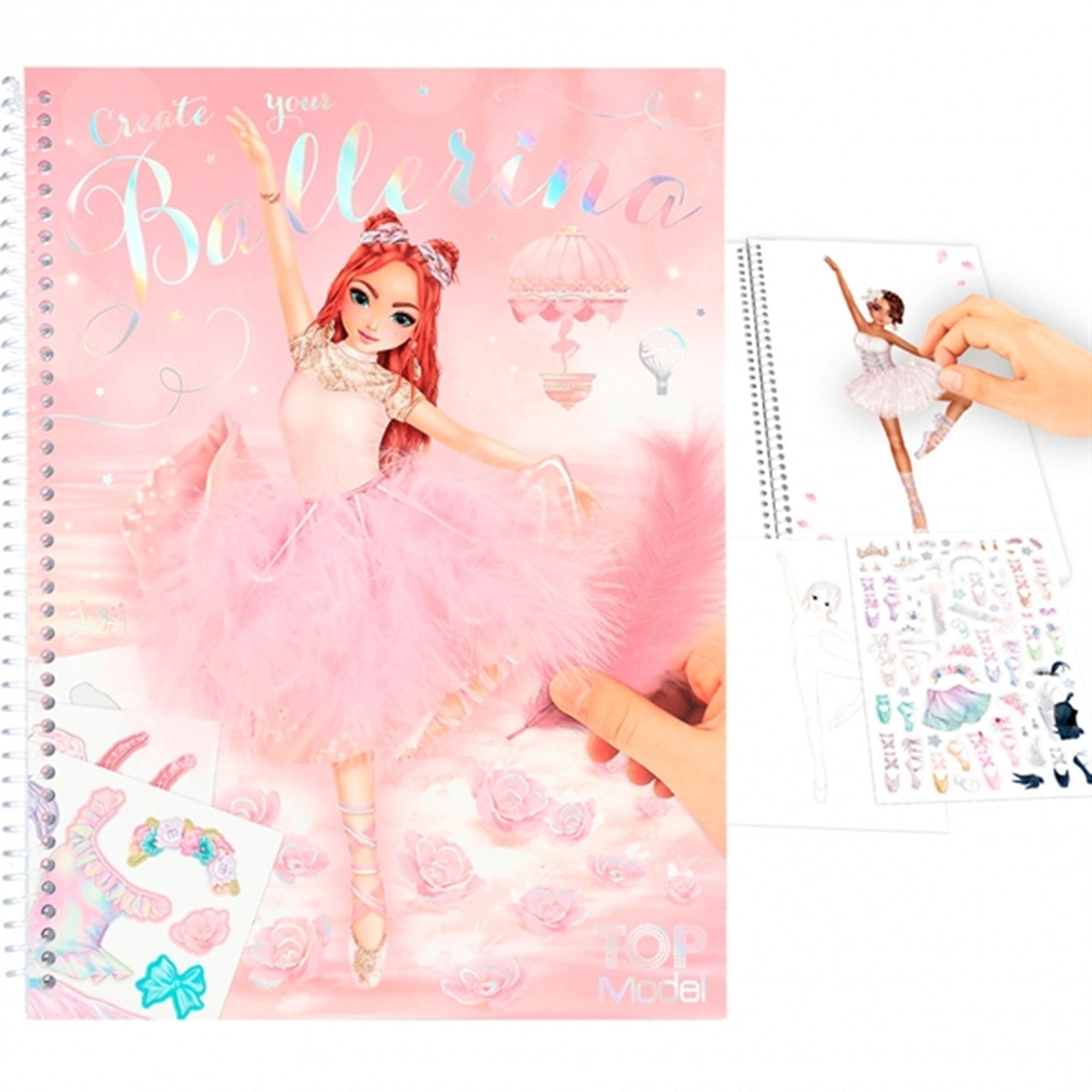 TOPModel Colouring Book With Stickers Ballet 2