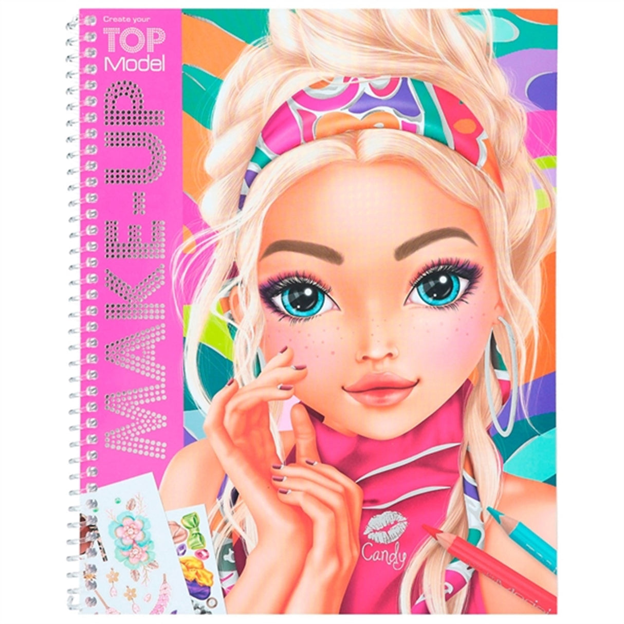 TOPModel Make-Up Colouring Book