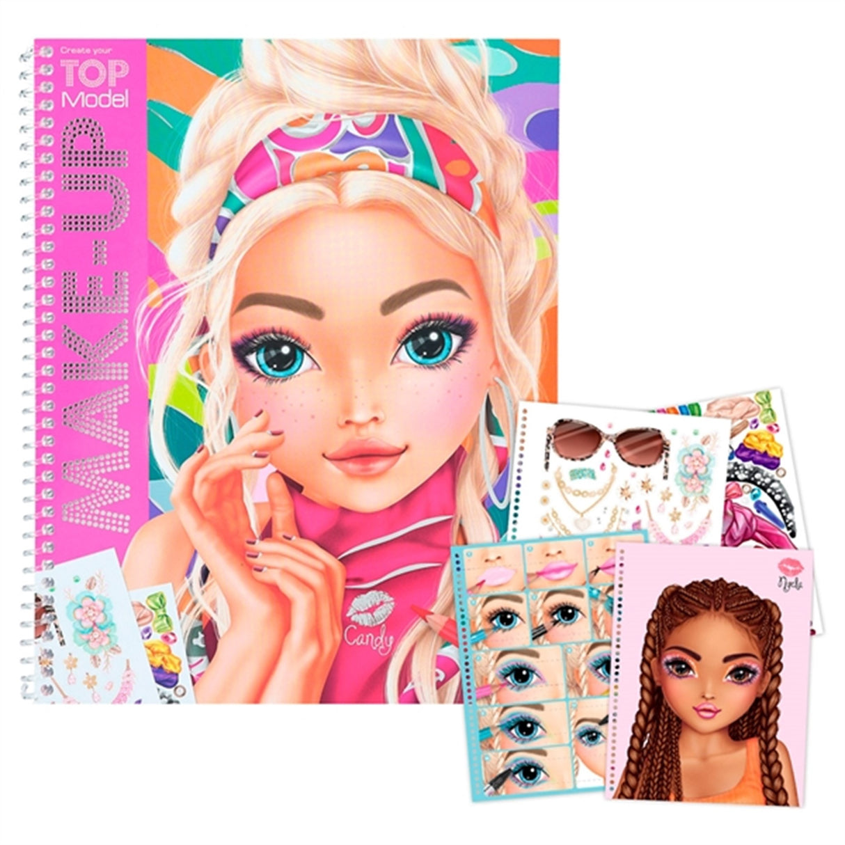 TOPModel Make-Up Colouring Book