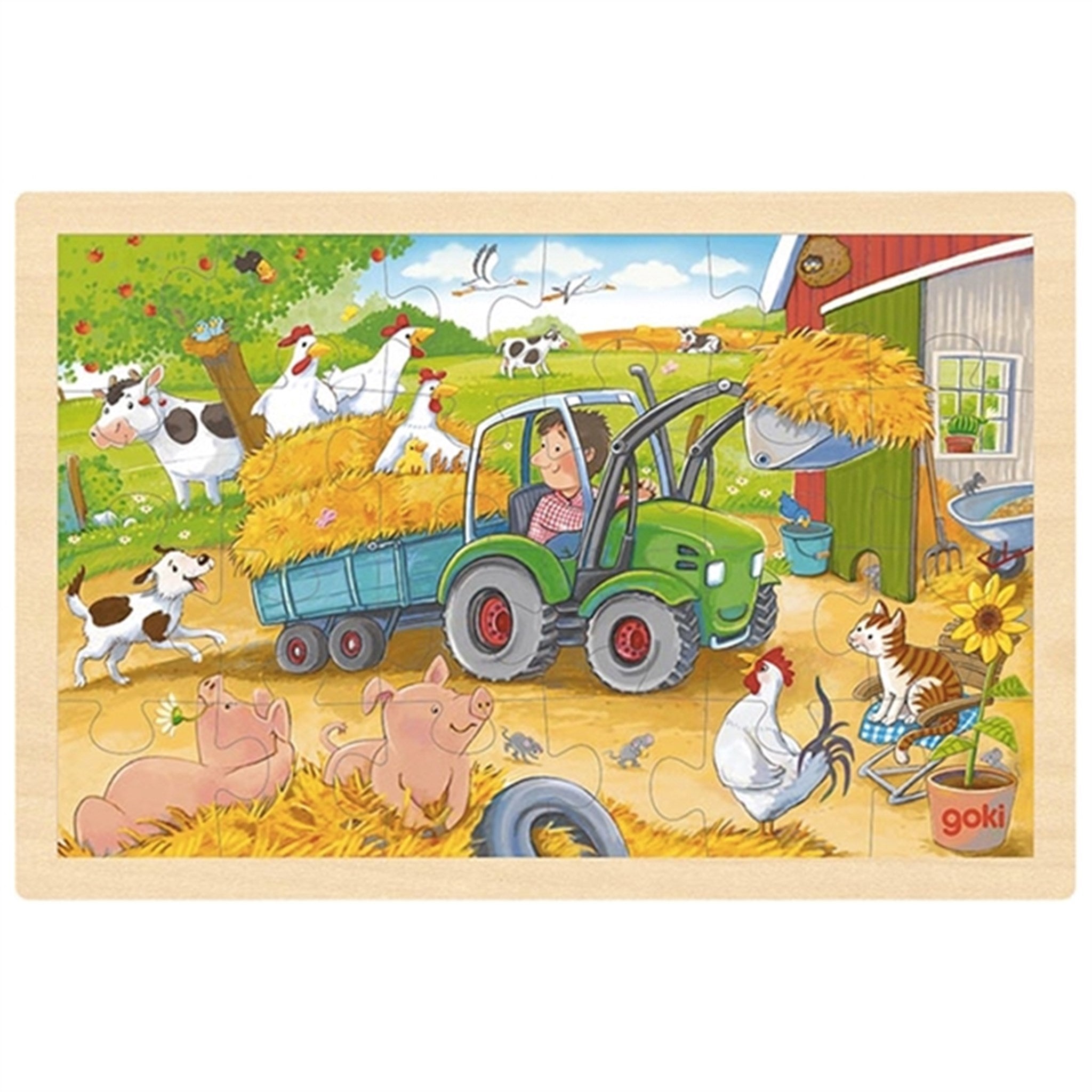 Goki Puzzle - Tractor