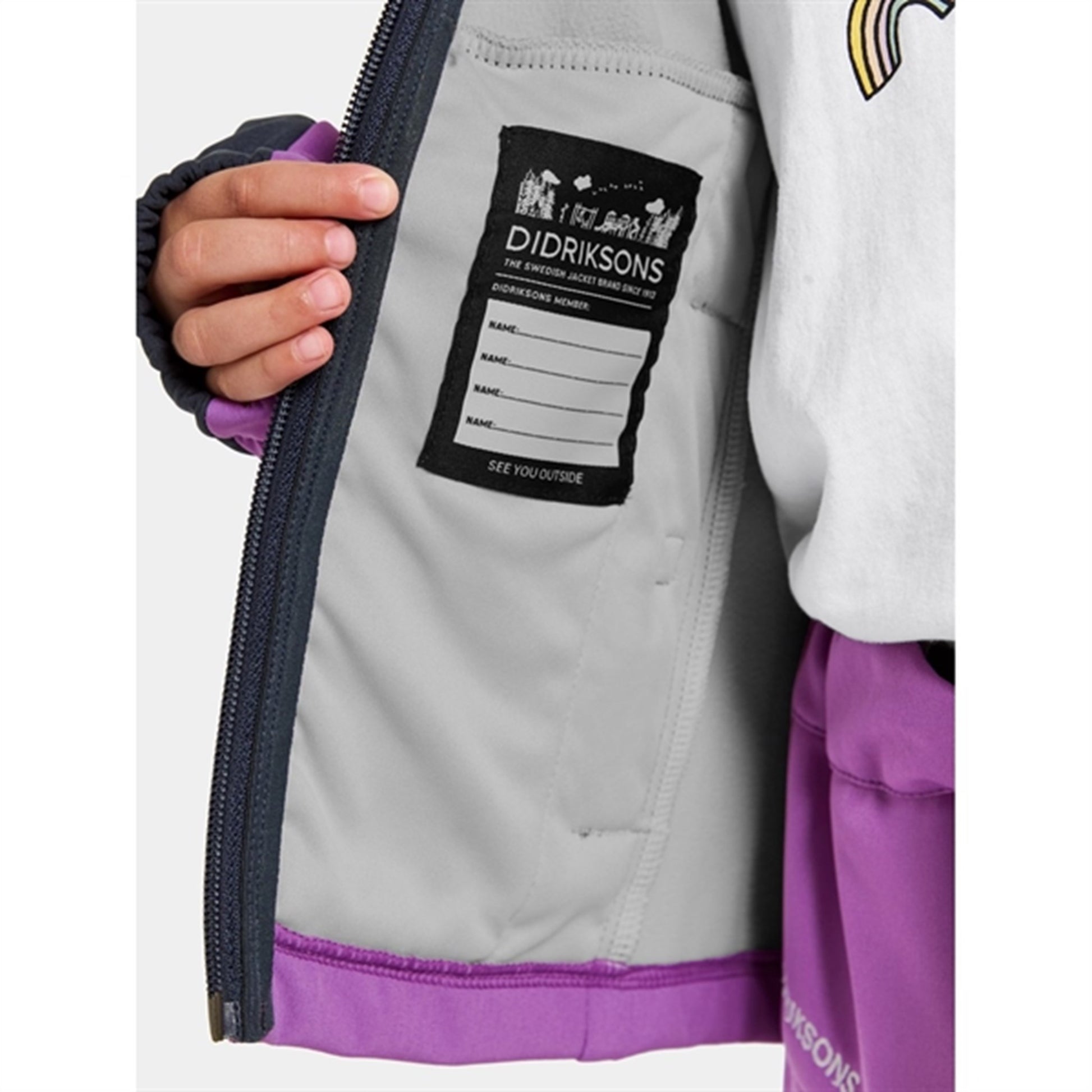Didriksons Tulip Purple Troel Kids Jacket