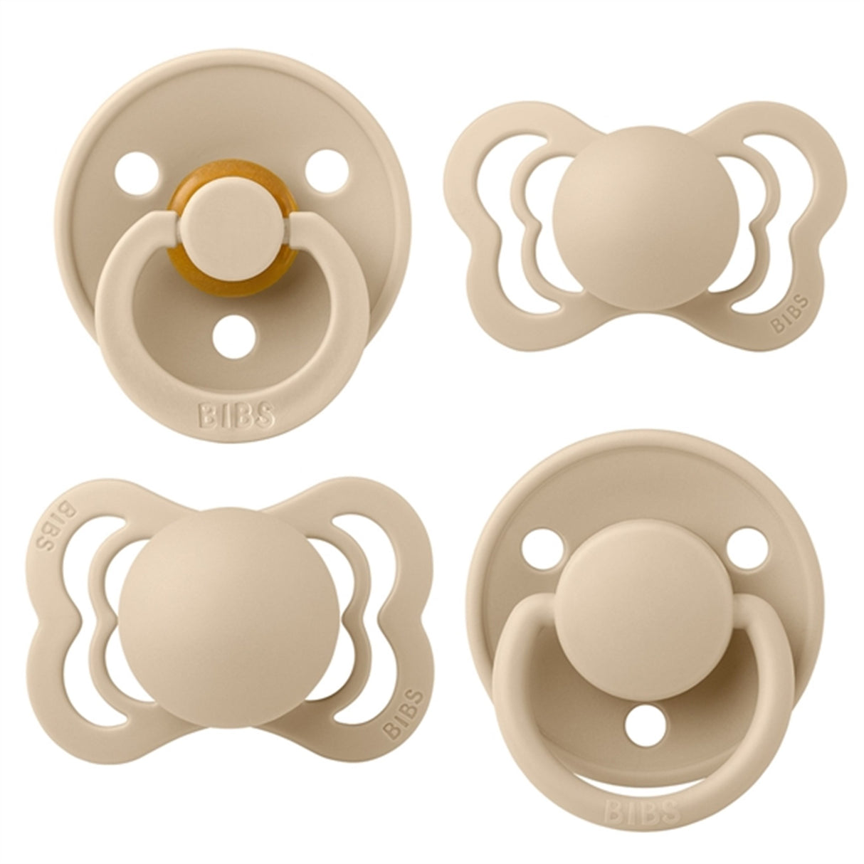 Bibs Try-it Collection Silicone/Latex Bibs 4-pack Vanilla