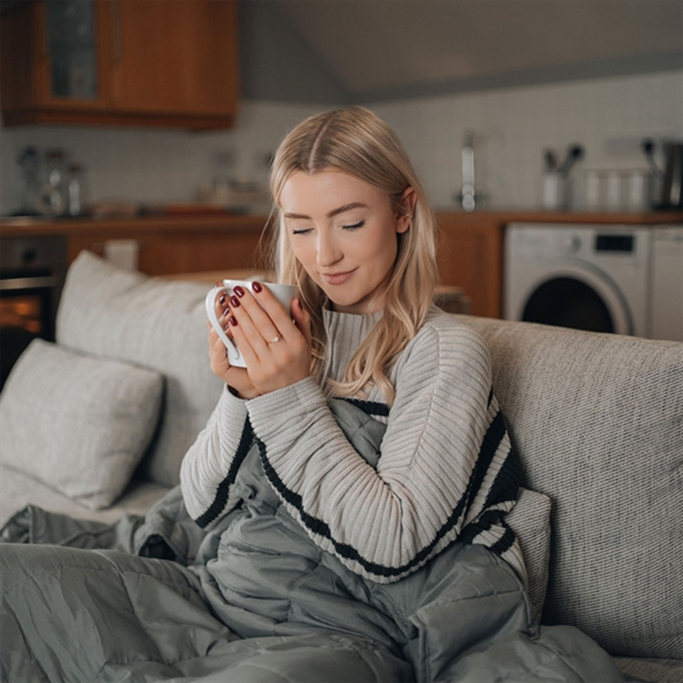 Scandinavian Rest Weighted duvet 140x200 5kg Grey