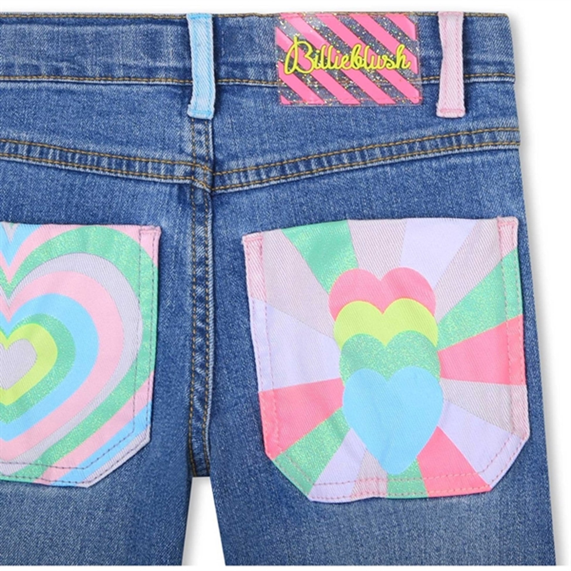 Billieblush Double Stone Bleach Denim Pants