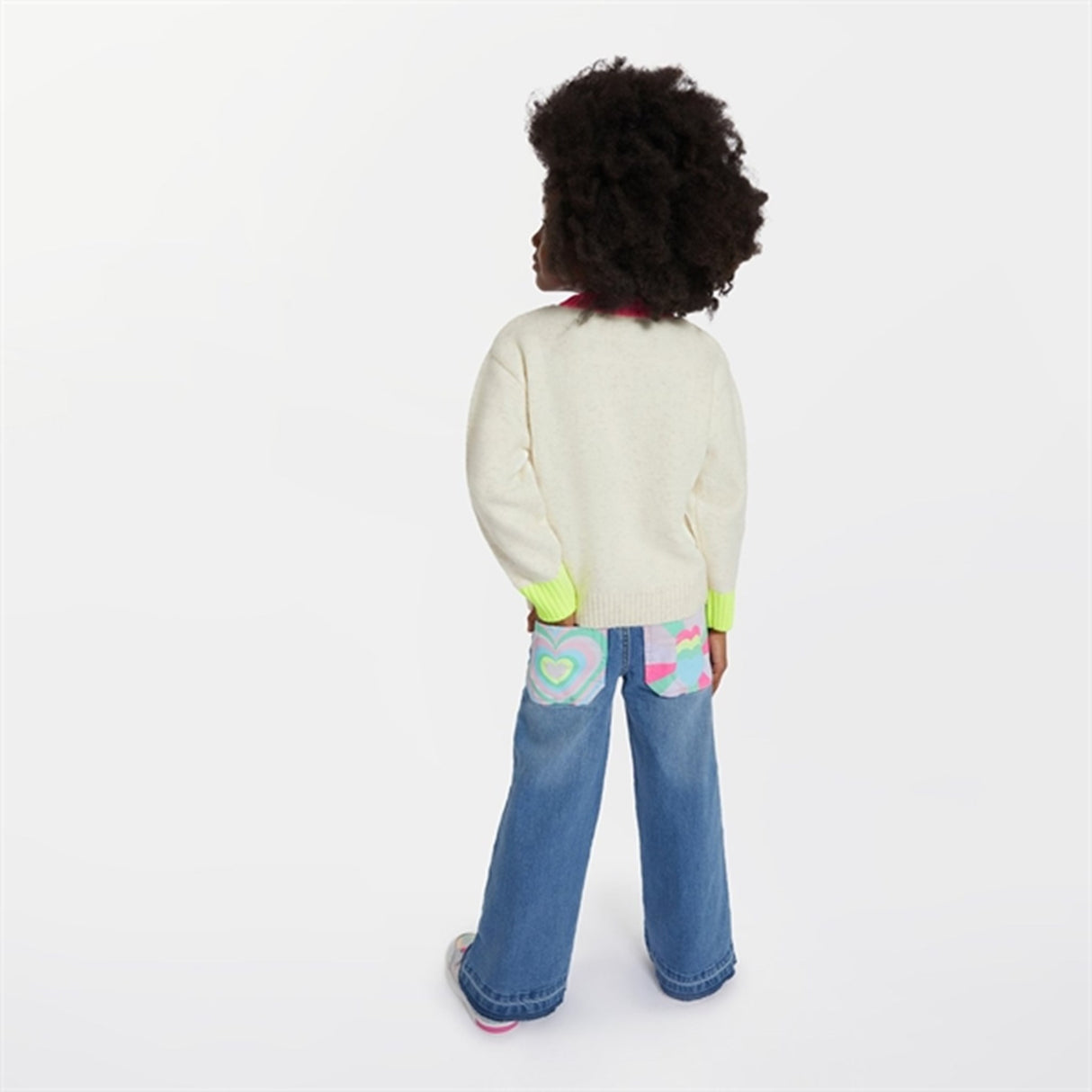 Billieblush Double Stone Bleach Denim Pants