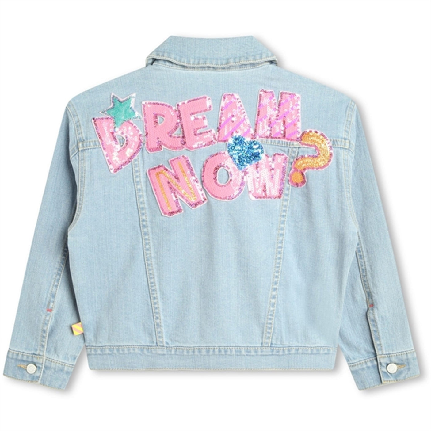 Billieblush Double Stone + Bleach Denim Jacket
