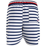 Tommy Hilfiger Medium Drawstring Print Swim Shorts Breton Stripe Navy