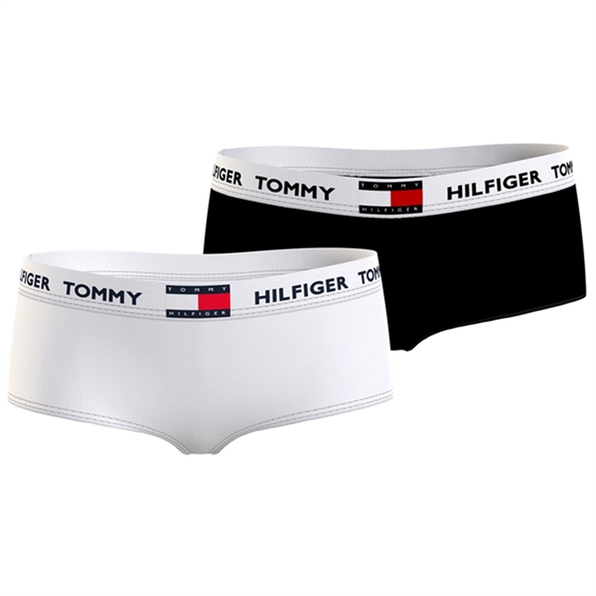 Tommy Hilfiger Shorty 2-pack White/Black