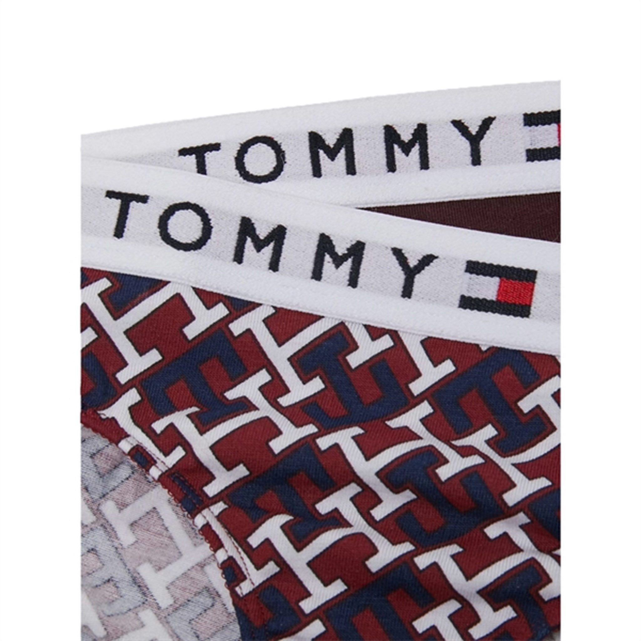 Tommy Hilfiger Panties 2-Pak Monogram / Deep Burgundy 2