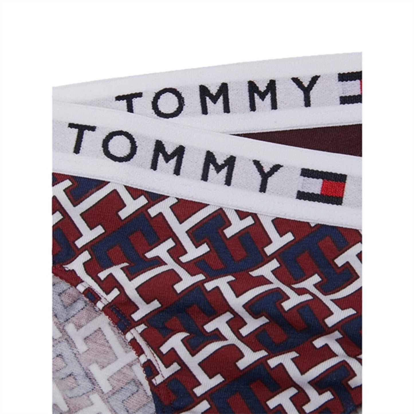 Tommy Hilfiger Panties 2-Pak Monogram / Deep Burgundy