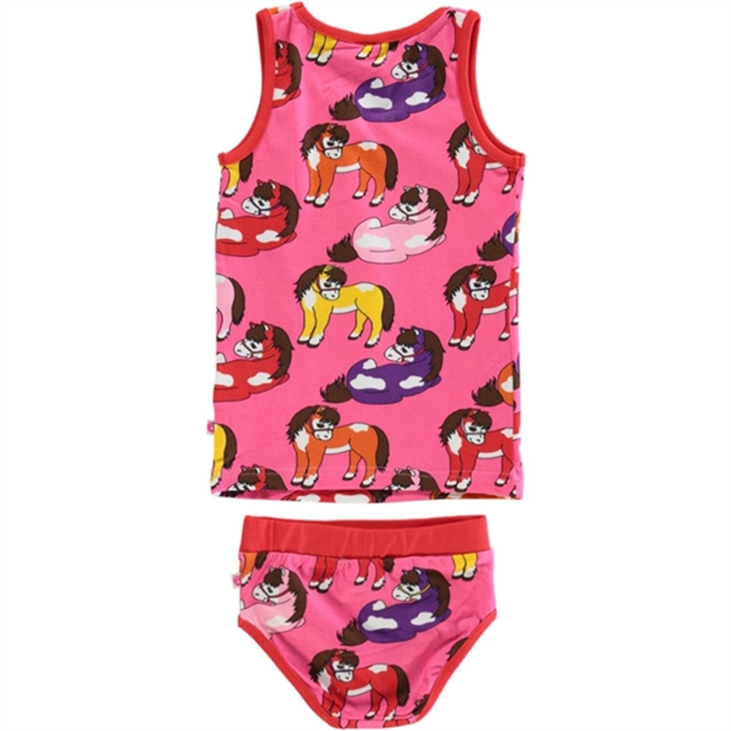 Småfolk Pink Horse Underwear Set