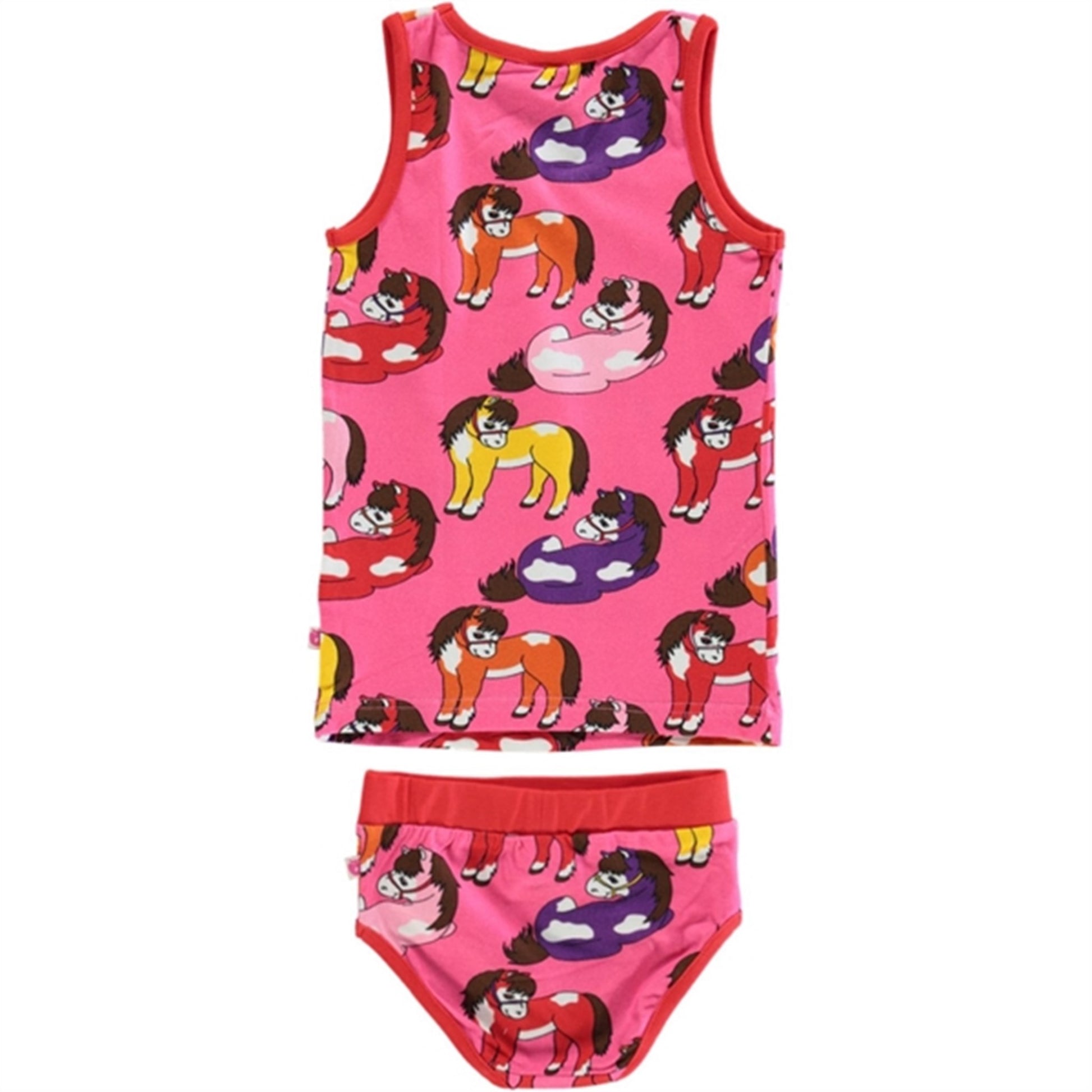 Småfolk Pink Horse Underwear Set