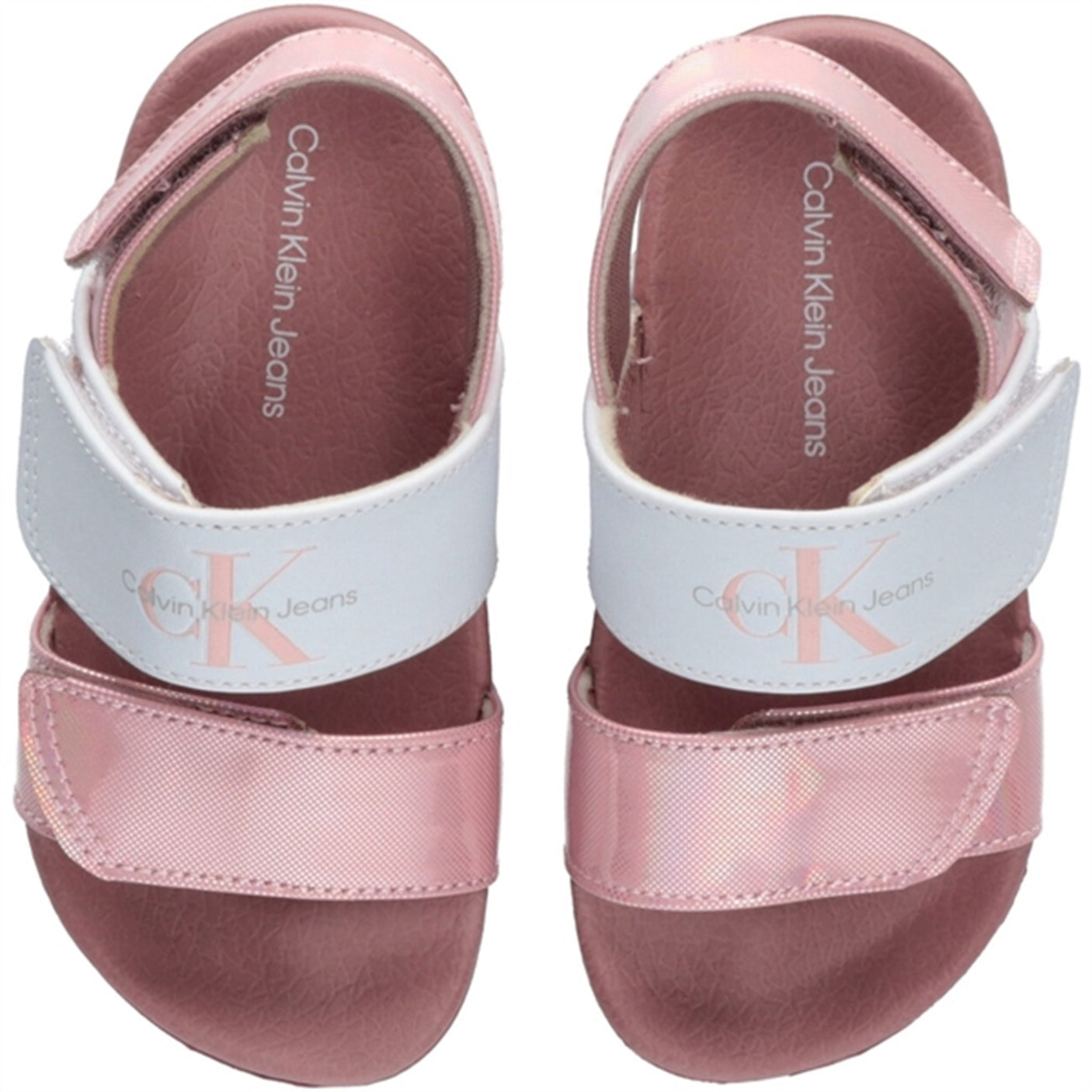 Calvin Klein Velcro Sandal Pink/White