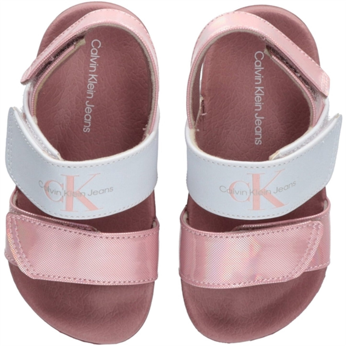Calvin Klein Velcro Sandal Pink/White