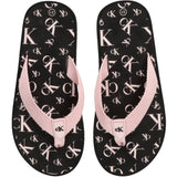 Calvin Klein Logo Print Flip Flop Pink