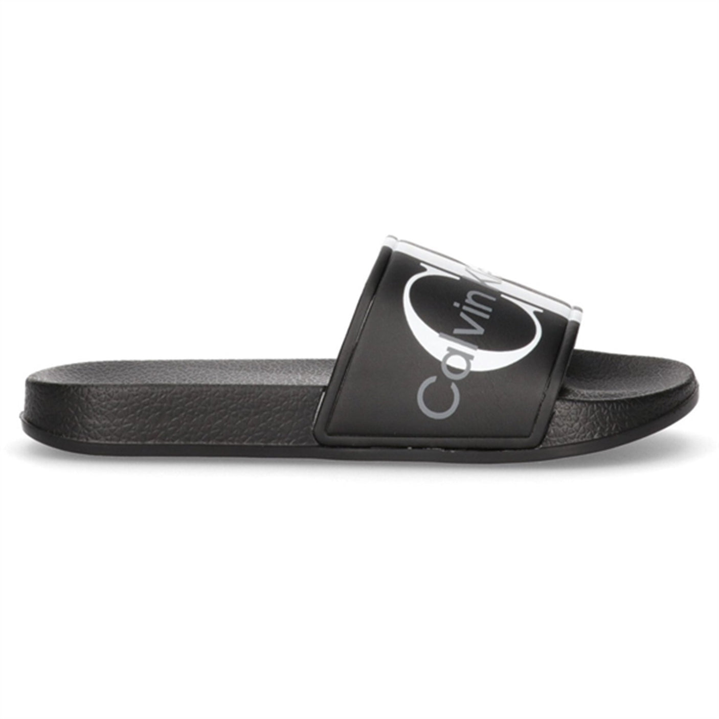 Calvin Klein Logo Pool Slide Black