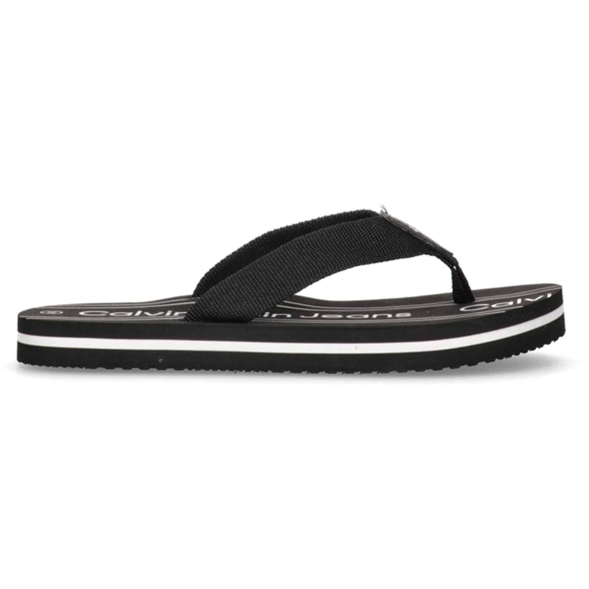 Calvin Klein Logo Flip Flop Black