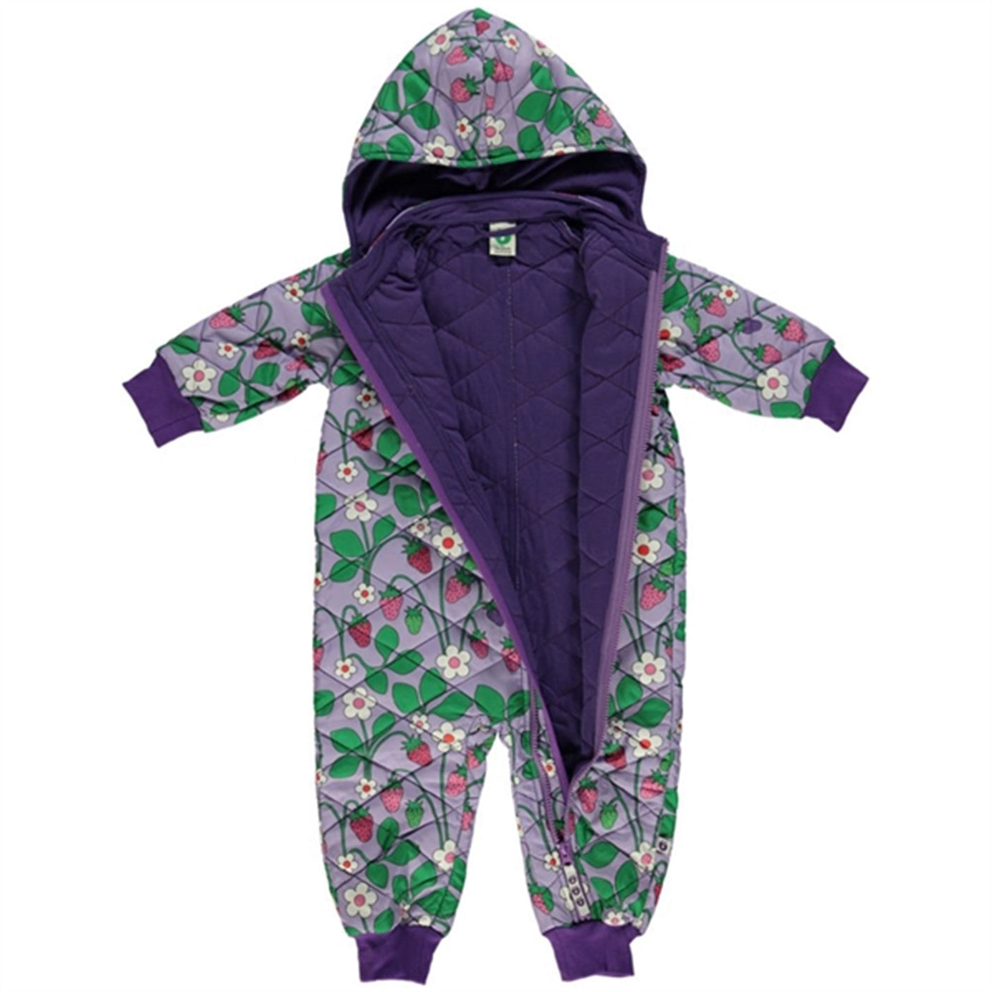 Småfolk Viola Strawberry Thermo Suit