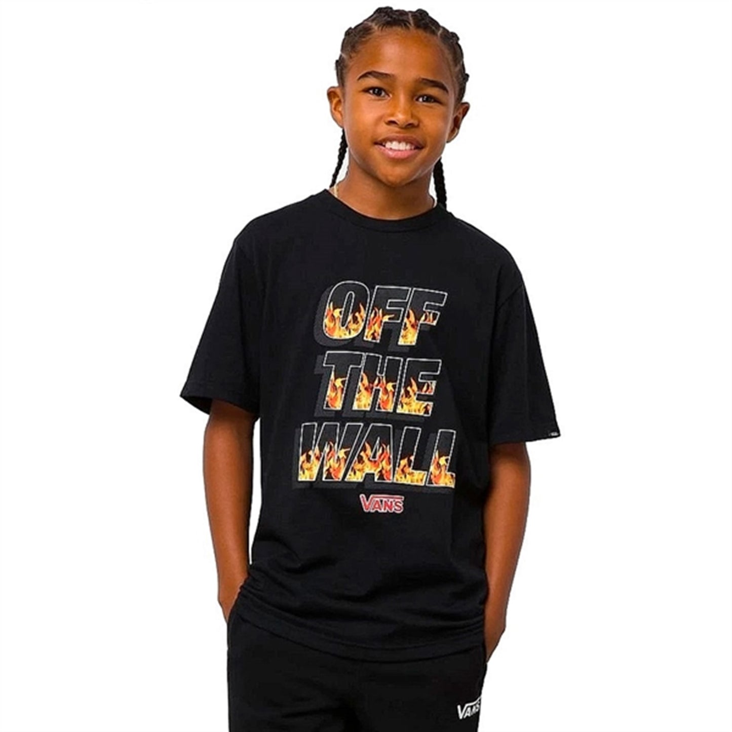 VANS Digi Flames T-Shirt Black