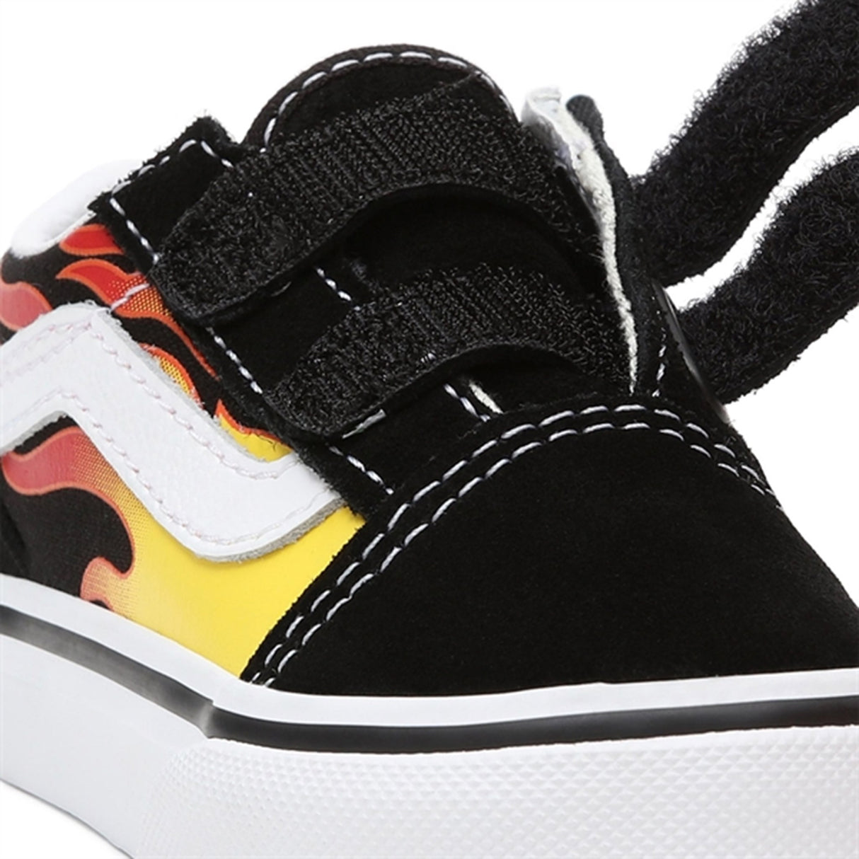 VANS Old Skool V Flame Black Sko