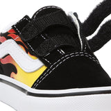 VANS Old Skool V Flame Black Sko