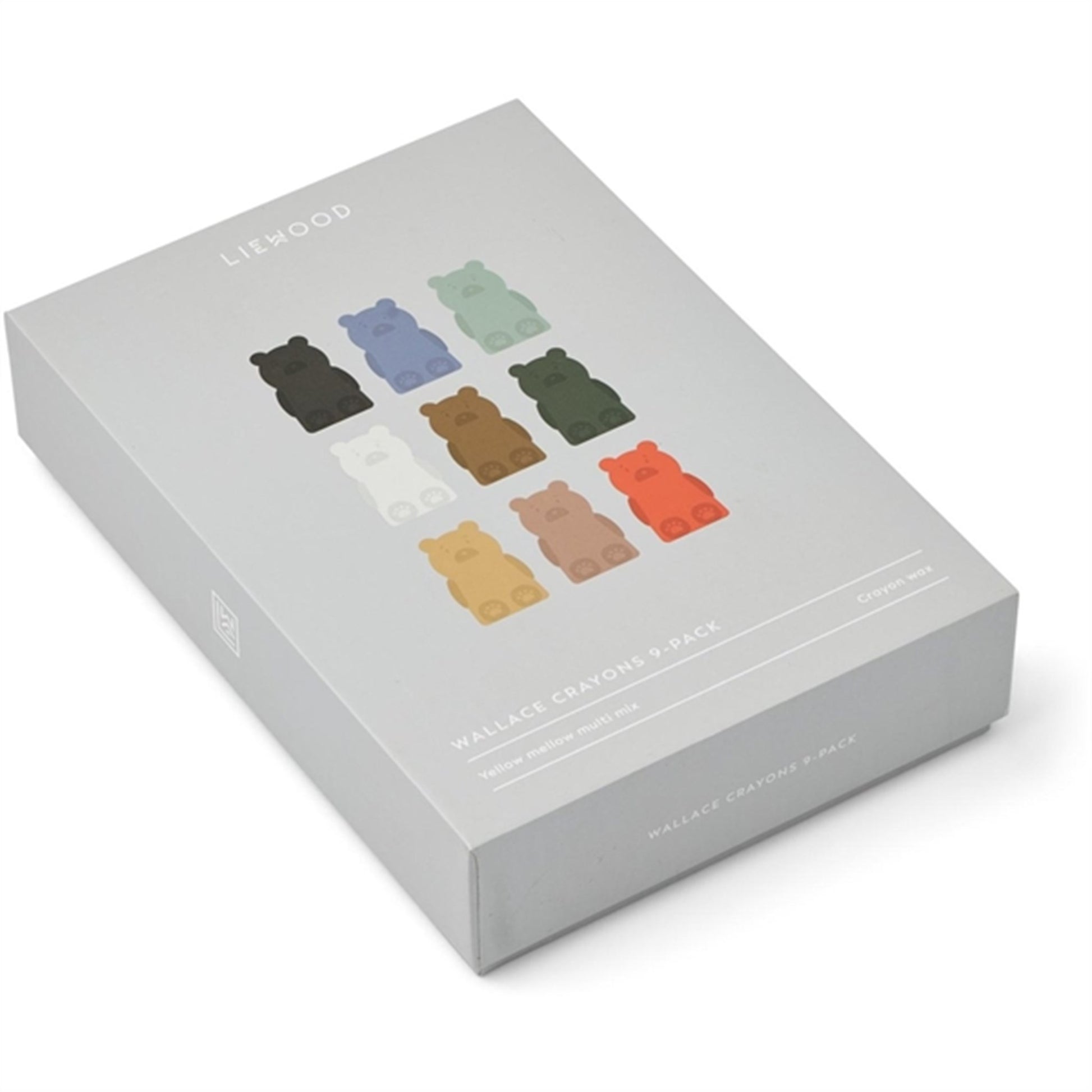 Liewood Wallace Crayons 9-Pack Yellow Mellow Multi Mix