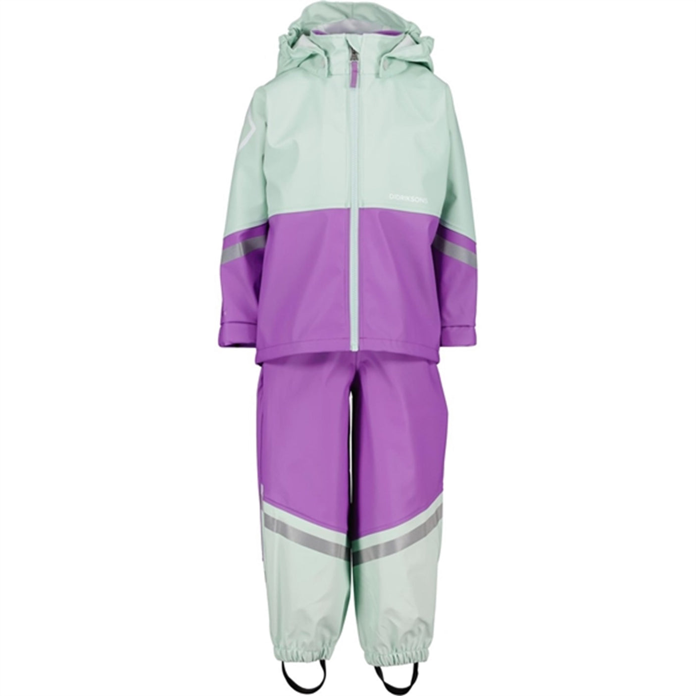 Didriksons Pale Mint Waterman Kids Rainwear