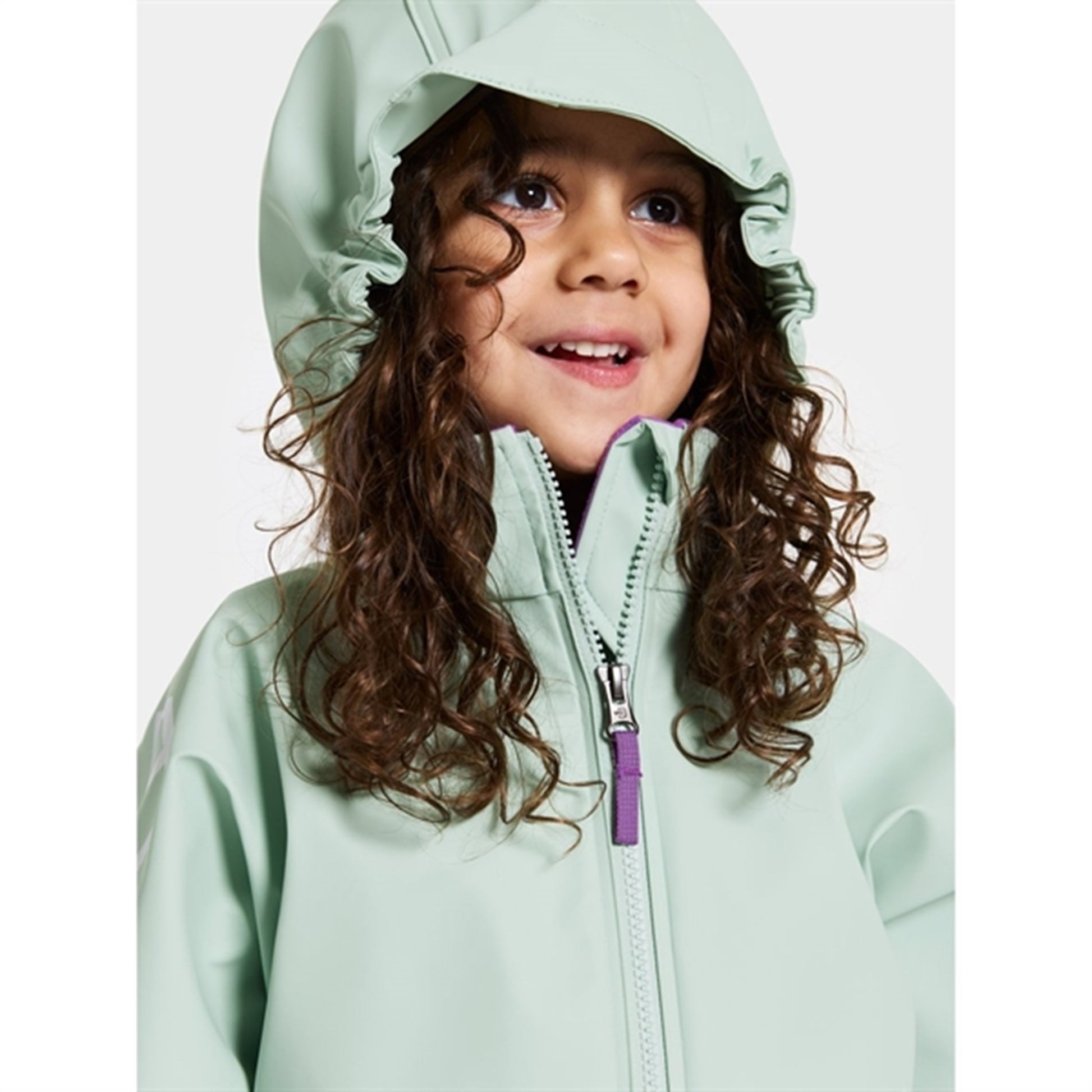 Didriksons Pale Mint Waterman Kids Rainwear