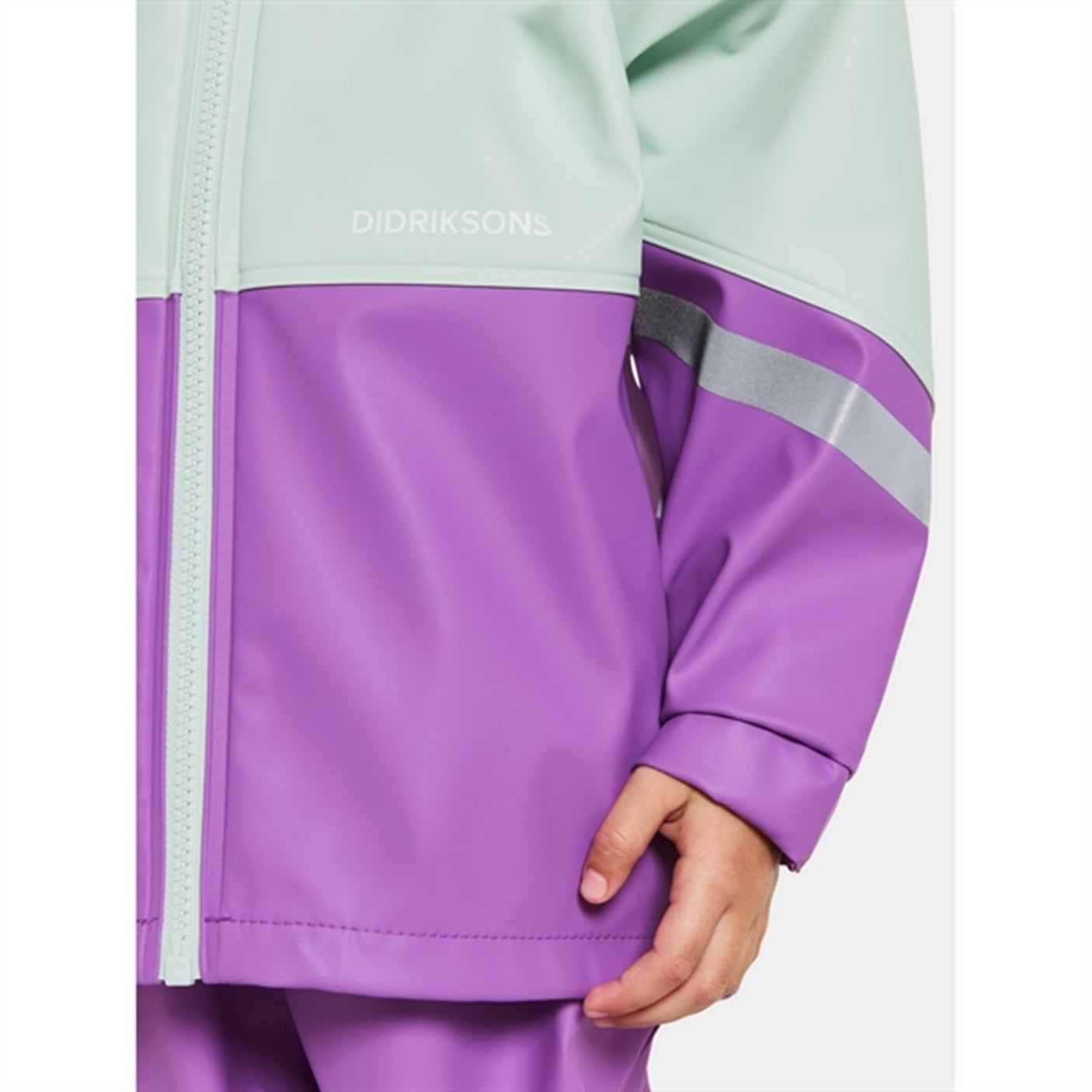 Didriksons Pale Mint Waterman Kids Rainwear