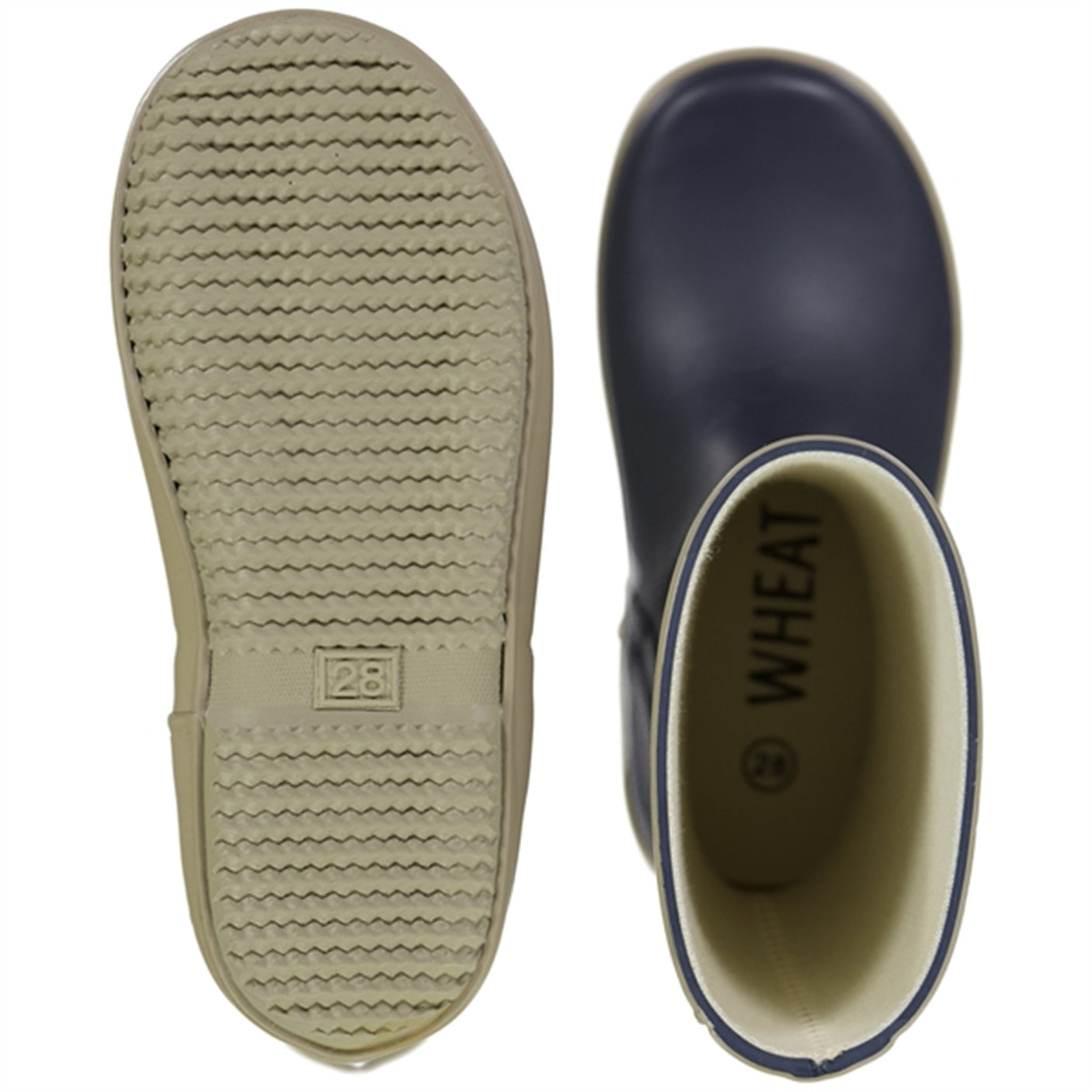 Wheat Rubber Boots Alpha Ink