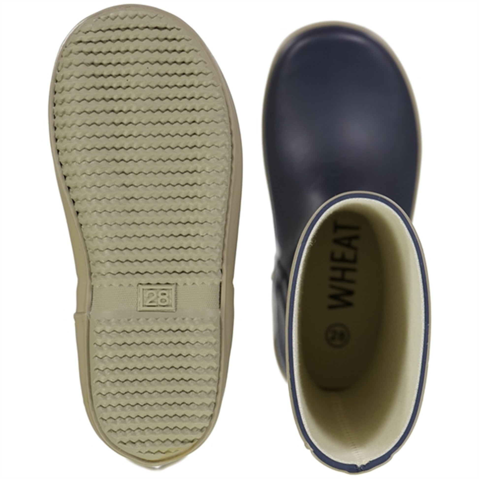 Wheat Rubber Boots Alpha Ink