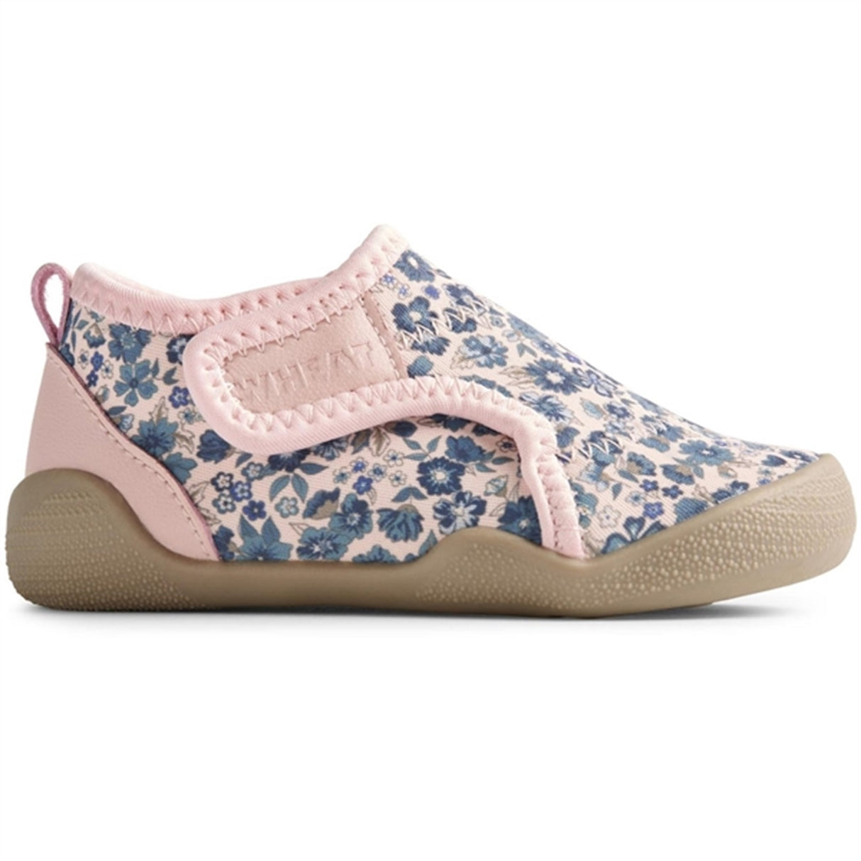 Wheat Beach Shoe Shawn Blue Flower Meadow