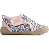 Wheat Beach Shoe Shawn Blue Flower Meadow