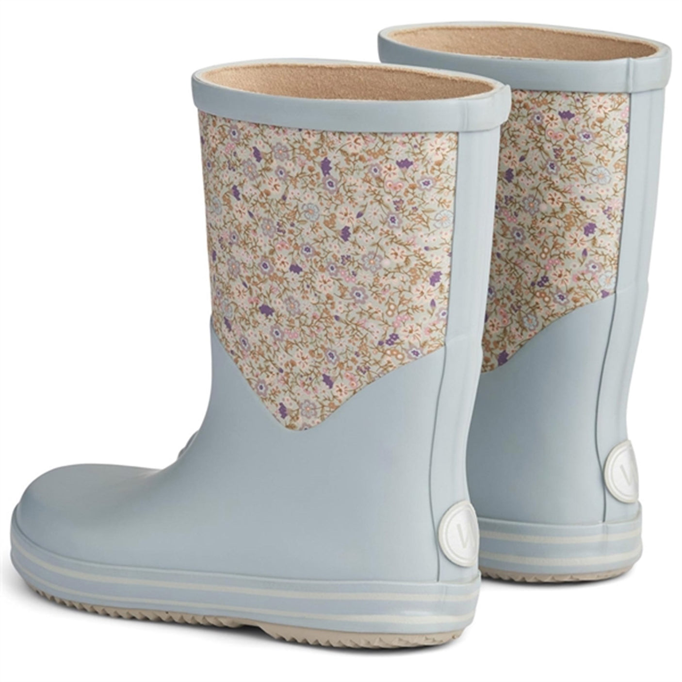 Wheat Rubber Boots Juno Highrise Flowers