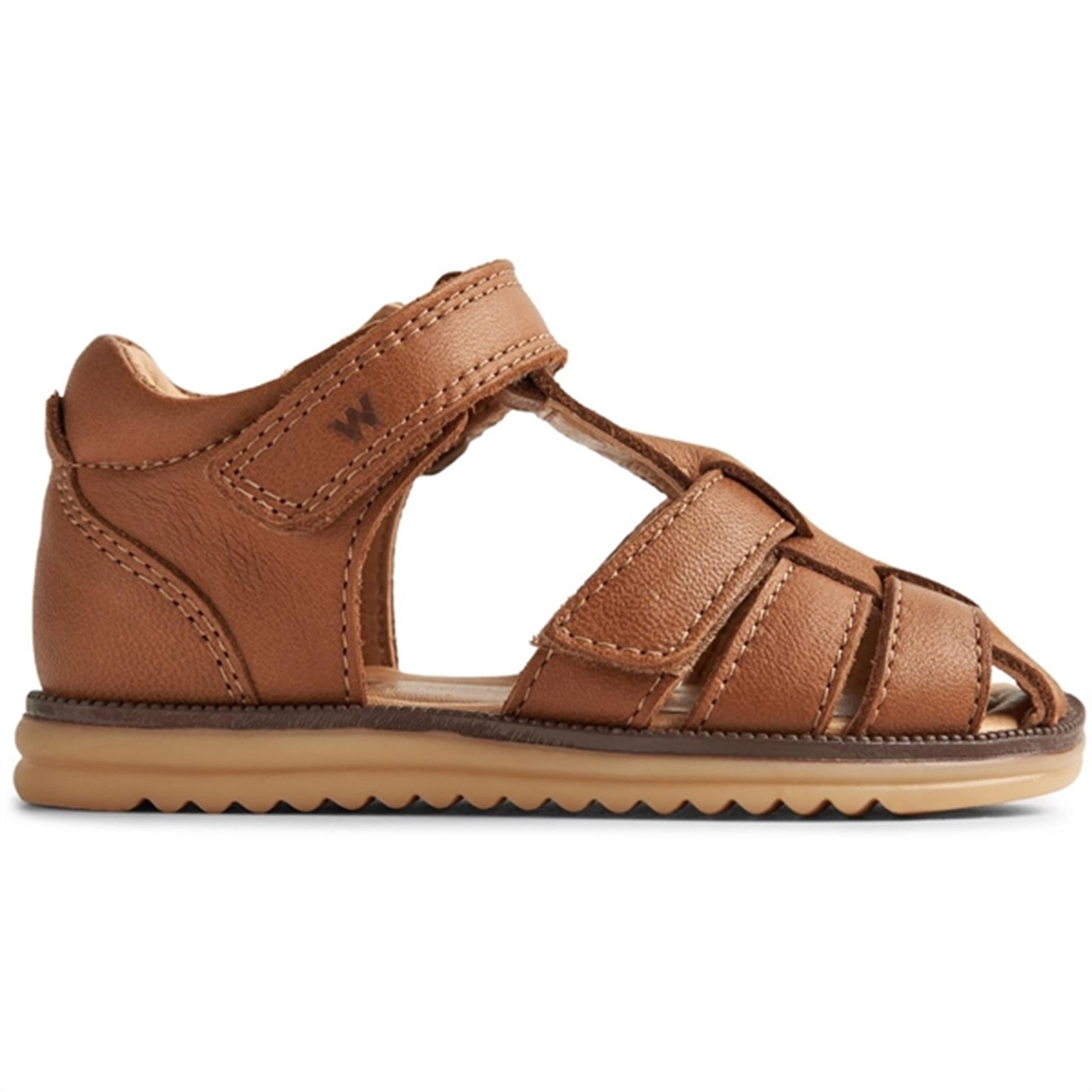Wheat Sandal Closed Toe Sky Cognac