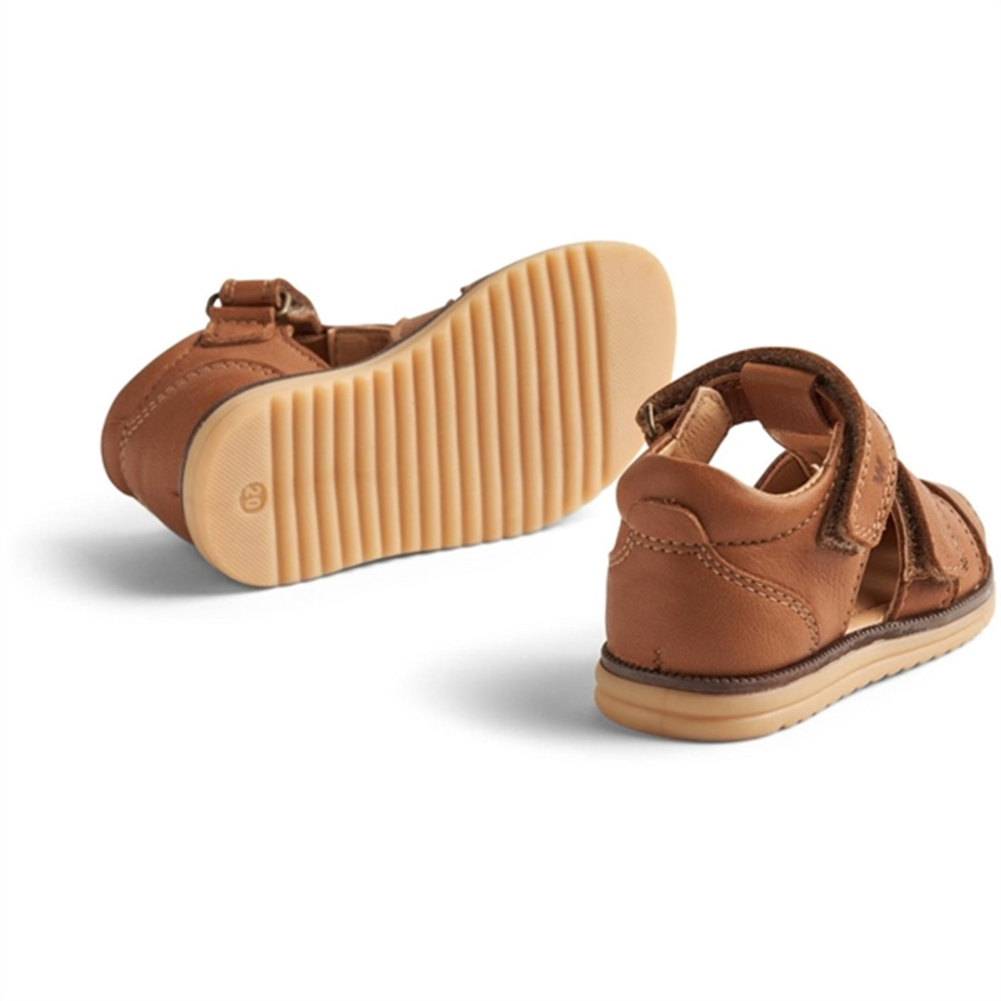Wheat Sandal Closed Toe Sky Cognac