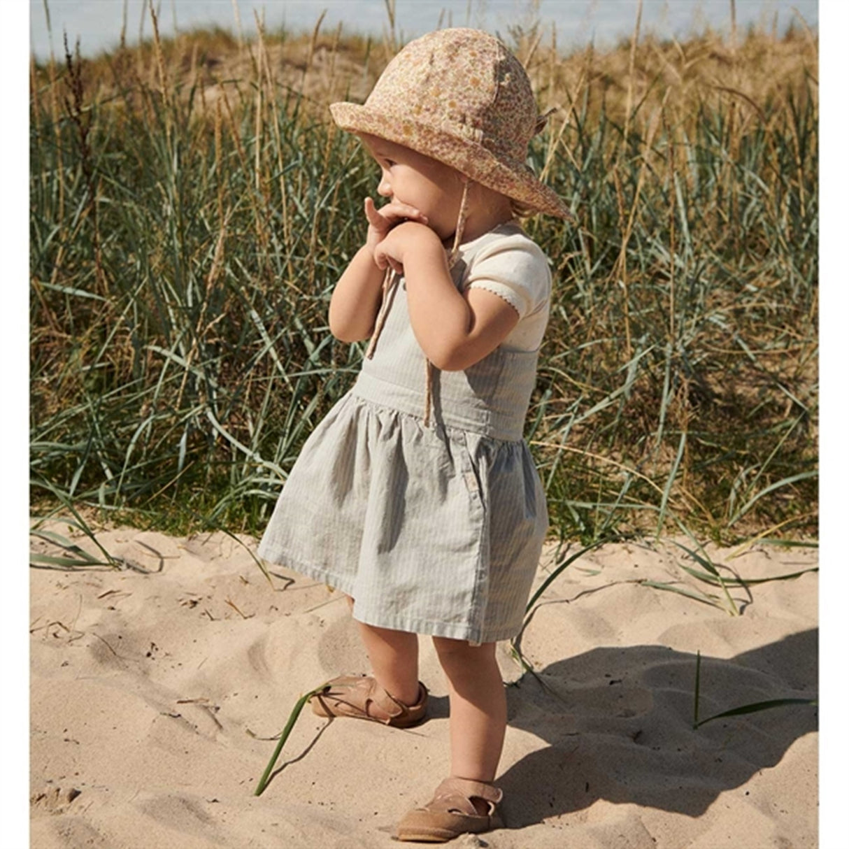 Wheat Misty Stripe Otilia Dress