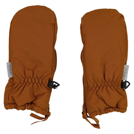 Wheat Mittens Technical Zipper Cinnamon